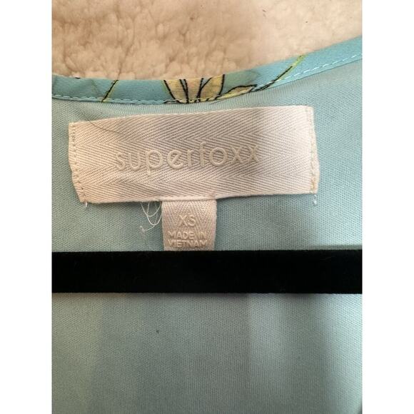 SUPERFOXX V-Neck Dress‎ Womens Sz XS Empire Waist Cottagecore Floral Feminine - Picture 5 of 11